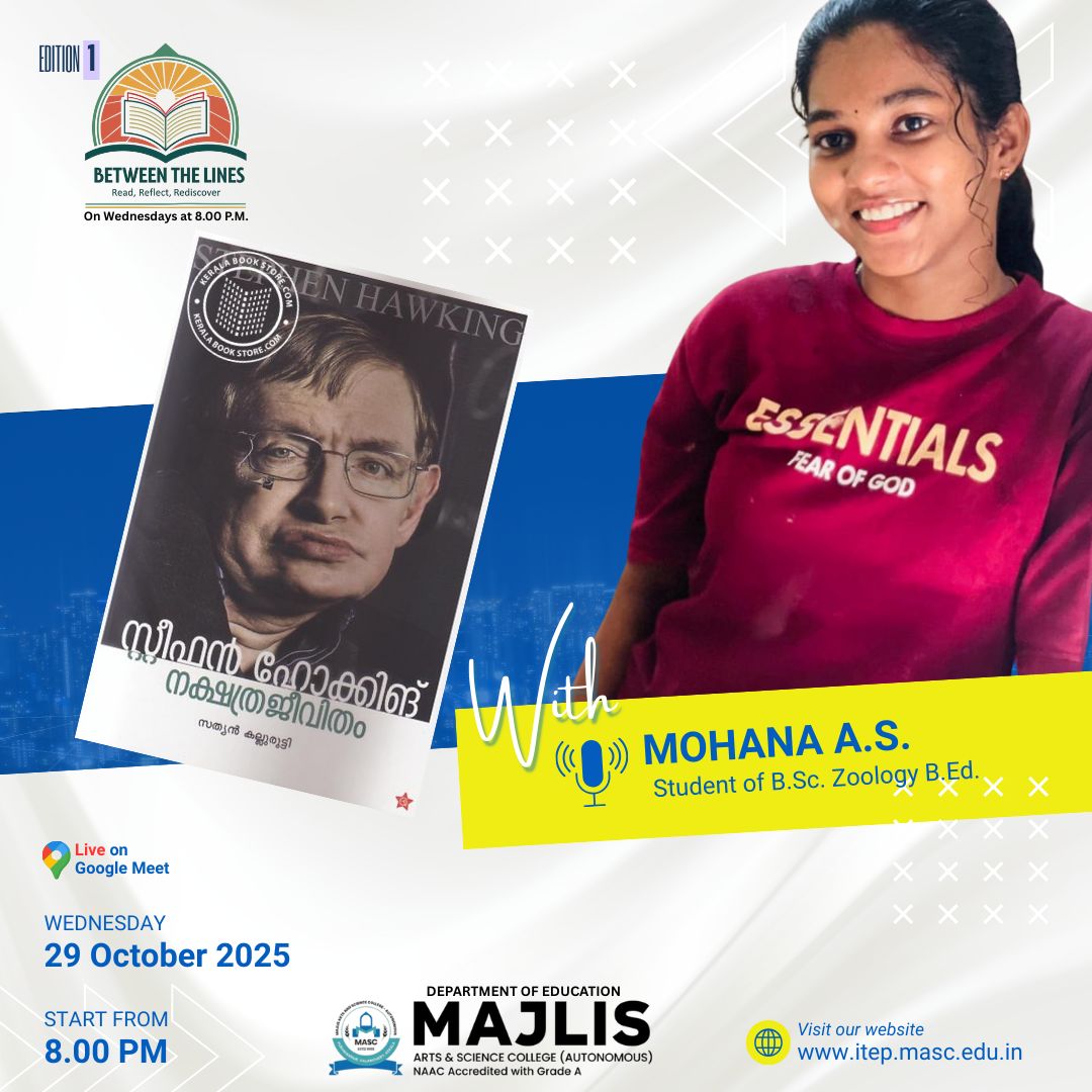 Between the Lines Edition 1, Nakshathra Jeevitham by Mohana AS