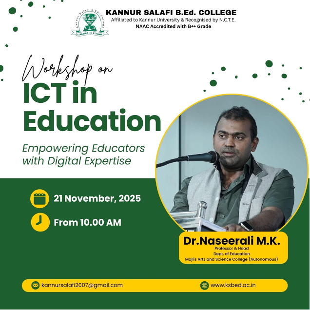 Invited Session – Workshop on ICT in Education