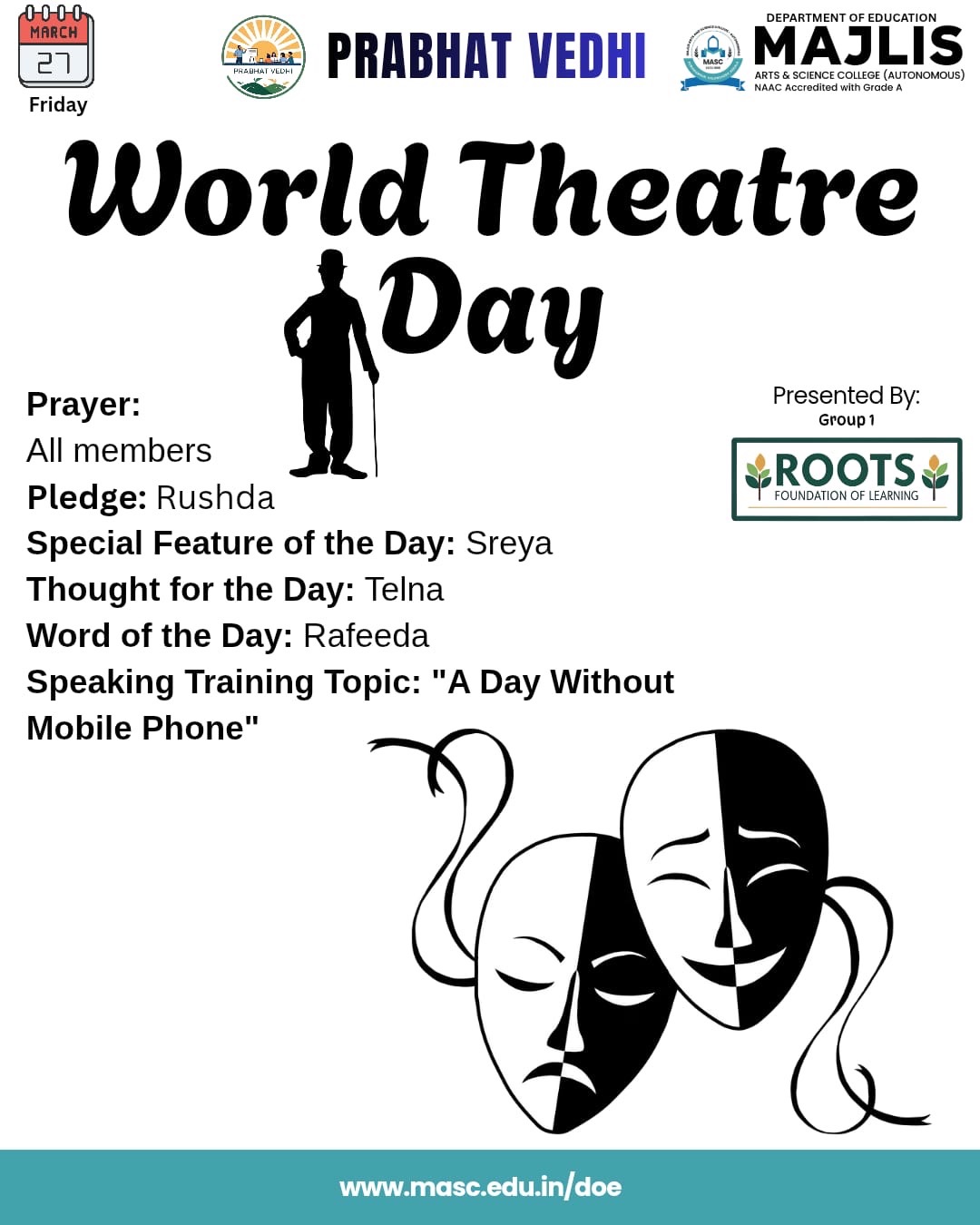 WORLD THEATRE DAY:prabath vedi