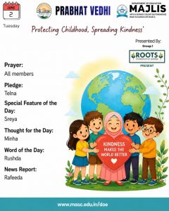 PROTECTING CHILHOOD SPREADING KINDNESS:Prabath vedi