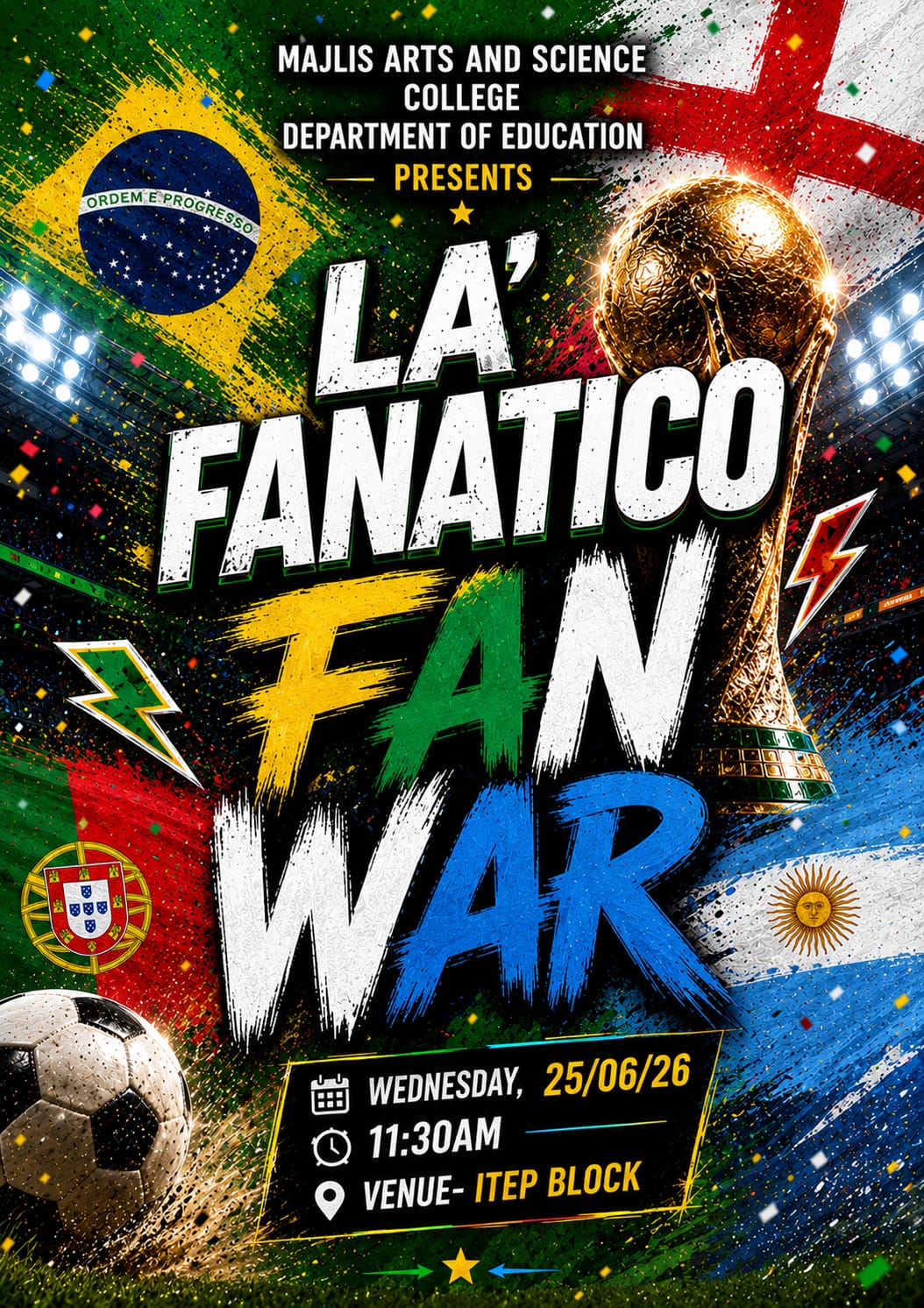WORLD CUP FOOTBALL FAN WAR – LA FANATICO