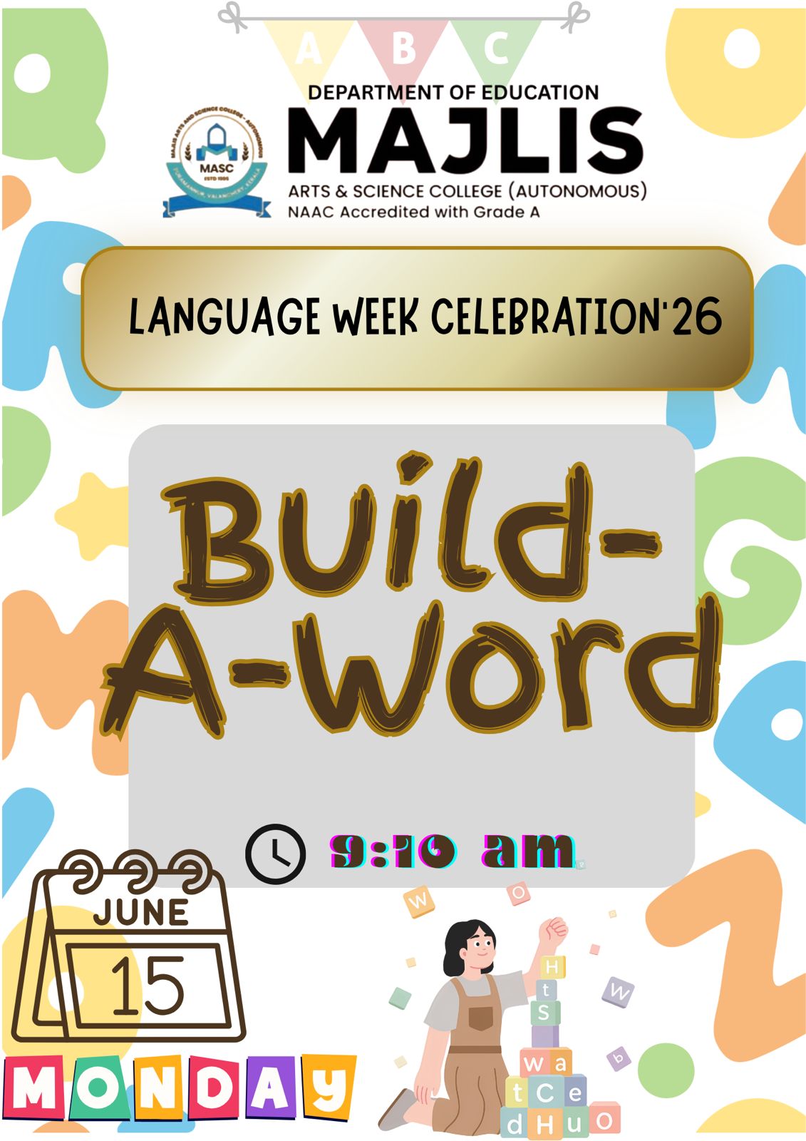 BUILD A WORD IN LANGUAGE WEEK